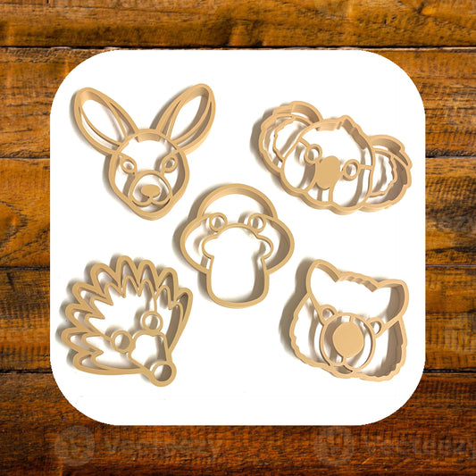 KINFOLK PANTRY- Australian Animal Cutter Set - Eco Playdough/Cookie Tools