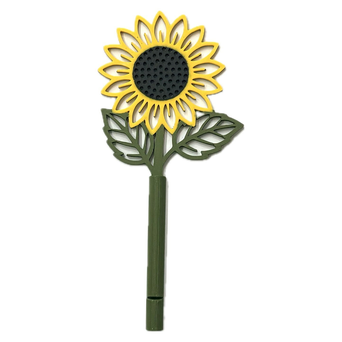 DWAYNSKI.3D - SUNFLOWER - MAGNETIC BUD VASE WITH PRINTED FLOWER STEM