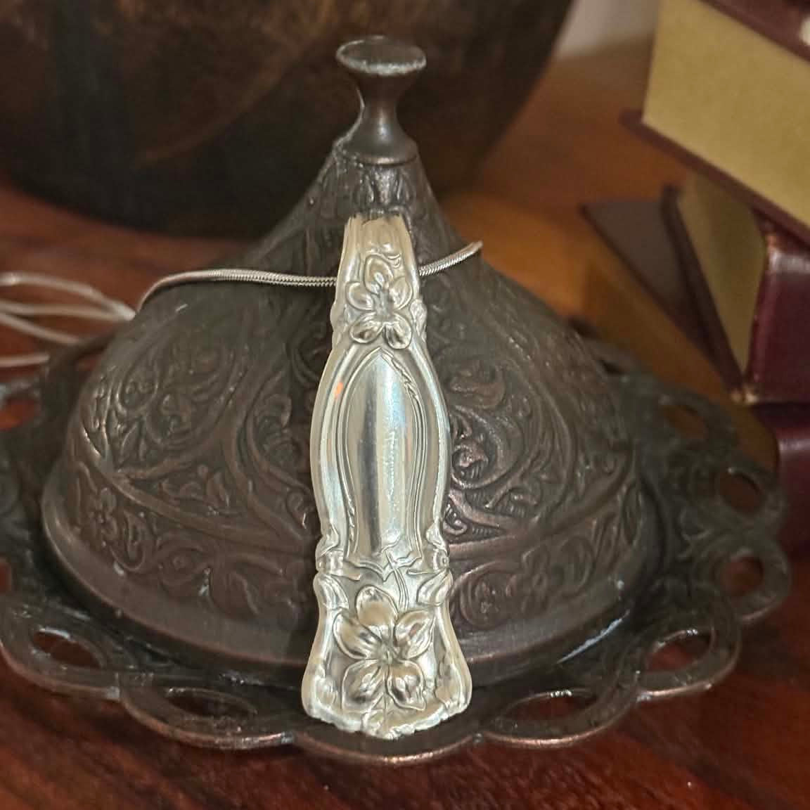 MOLLY MADE- Vintage 1900s Dessert Spoon Handle Pendant Necklace