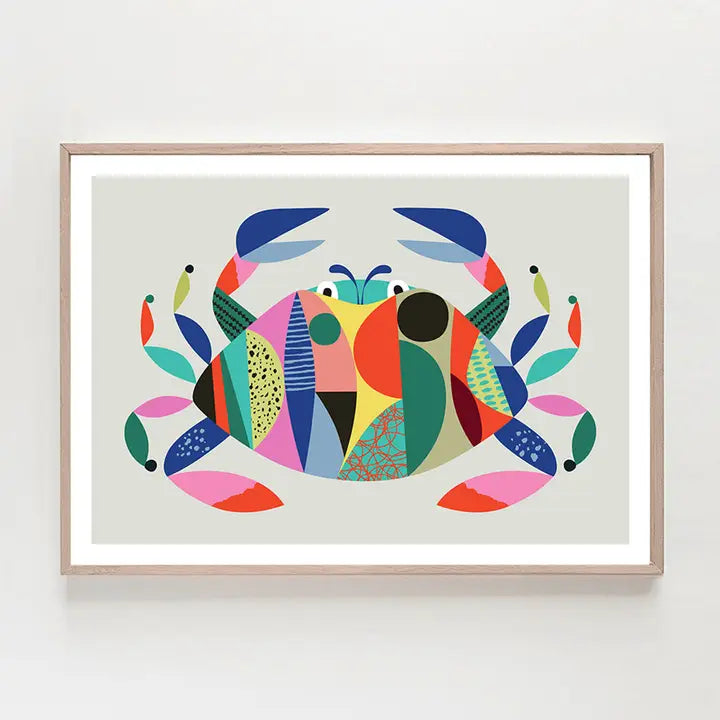 3 BIRDIES STUDIO- "Crab" A5 Art Print