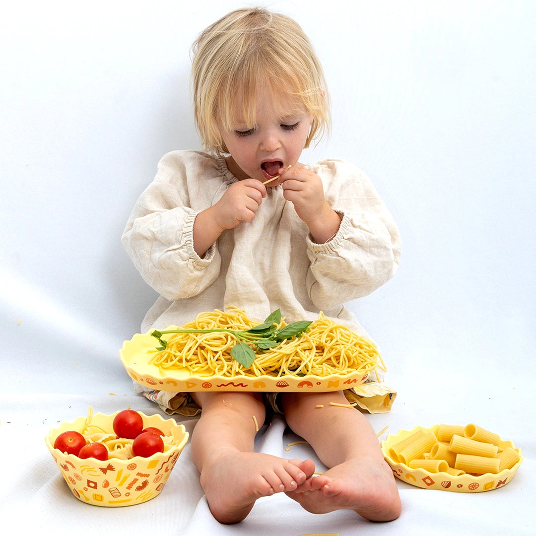 CHINO CLUB- Pasta Wavy Edge Silicone Bowl and Plate Set