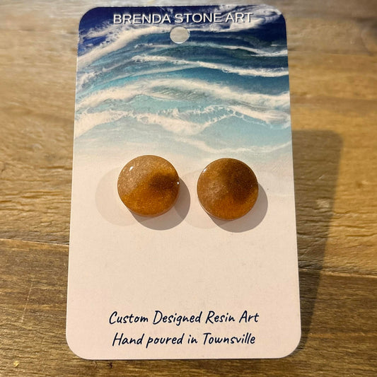 BRENDA STONE ART - Ocean Stud Earrings 1