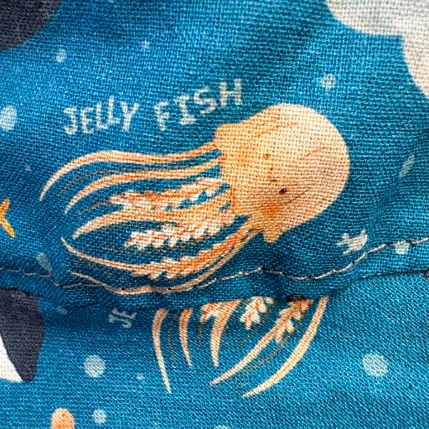 Teacups n Quilts - Baby Sea World Fabric Hat - Kids Size Large