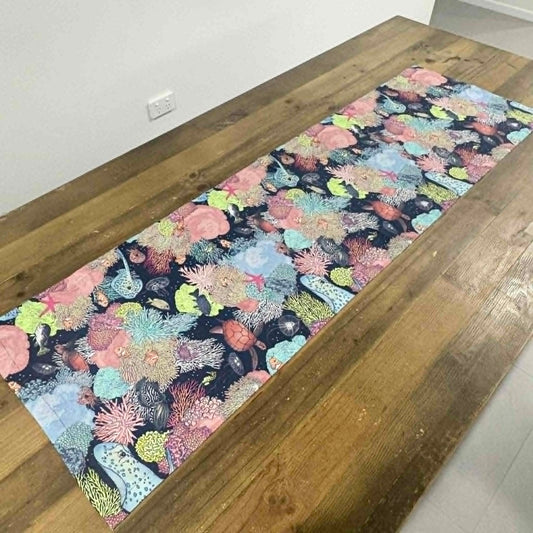THE SCENIC ROUTE - "GREAT BARRIER REEF"- Cotton Art Table Runner