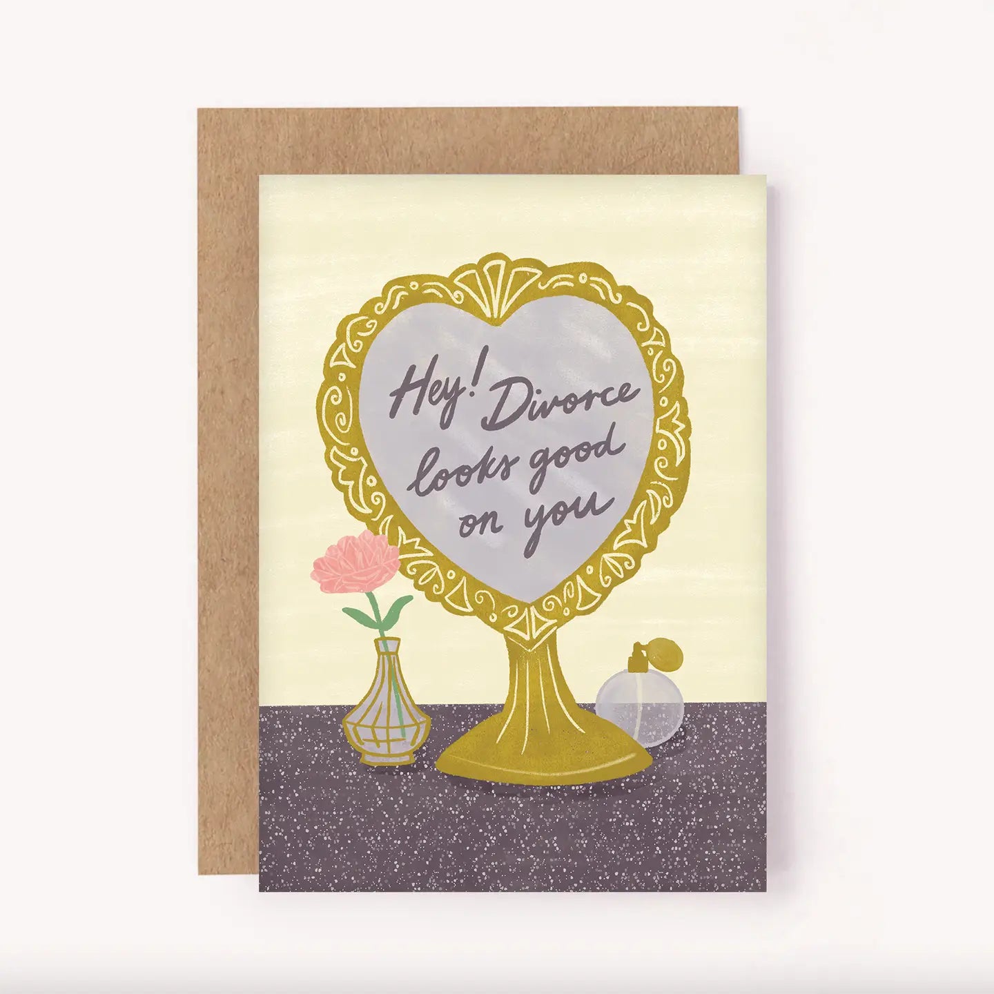 LAUREN SISSON STUDIO- "Divorce Looks Good On You" - Blank Greeting Card