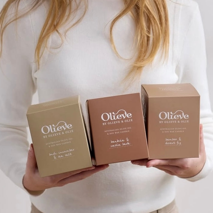 OLIEVE AND OLIE- Bamboo & Desert Fig- Ceramic Candle