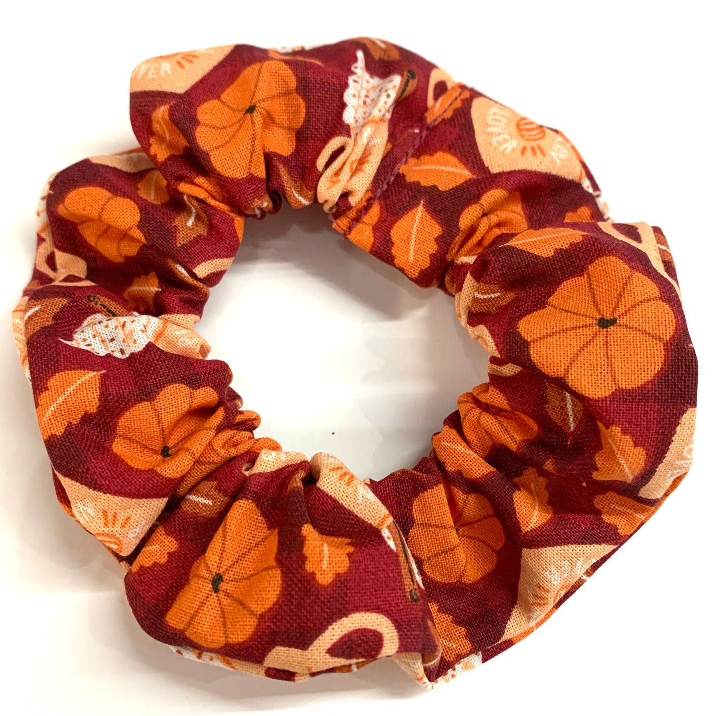 MUMMA WHOOPEE - "Pumpkin Spiced Latte" REGULAR HALLOWEEN SCRUNCHIE