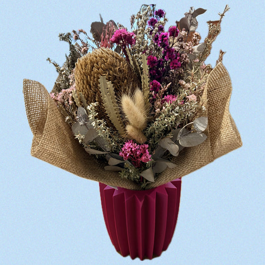 DWAYNSKI.3D - "Starburst" Short Vase Plum
