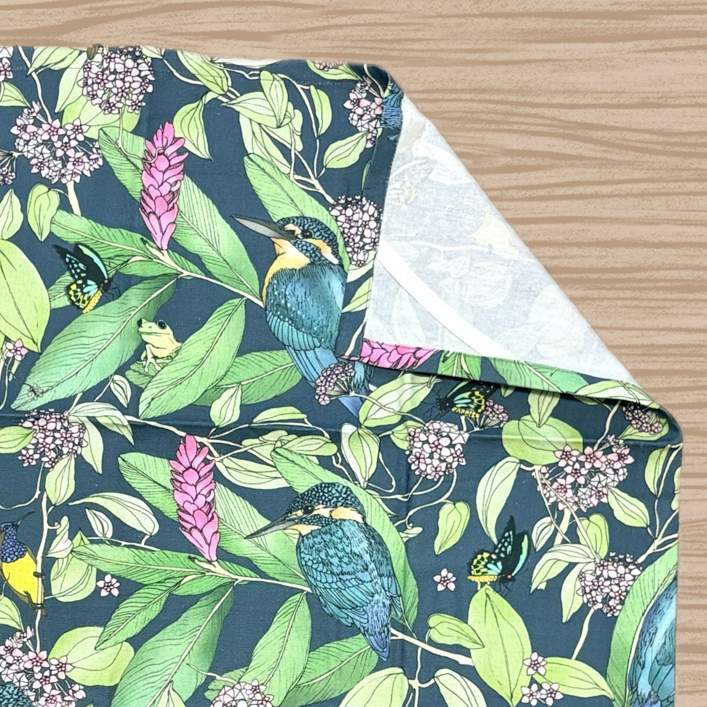 THE SCENIC ROUTE - "KINGFISHER"- Cotton Art Tea Towel