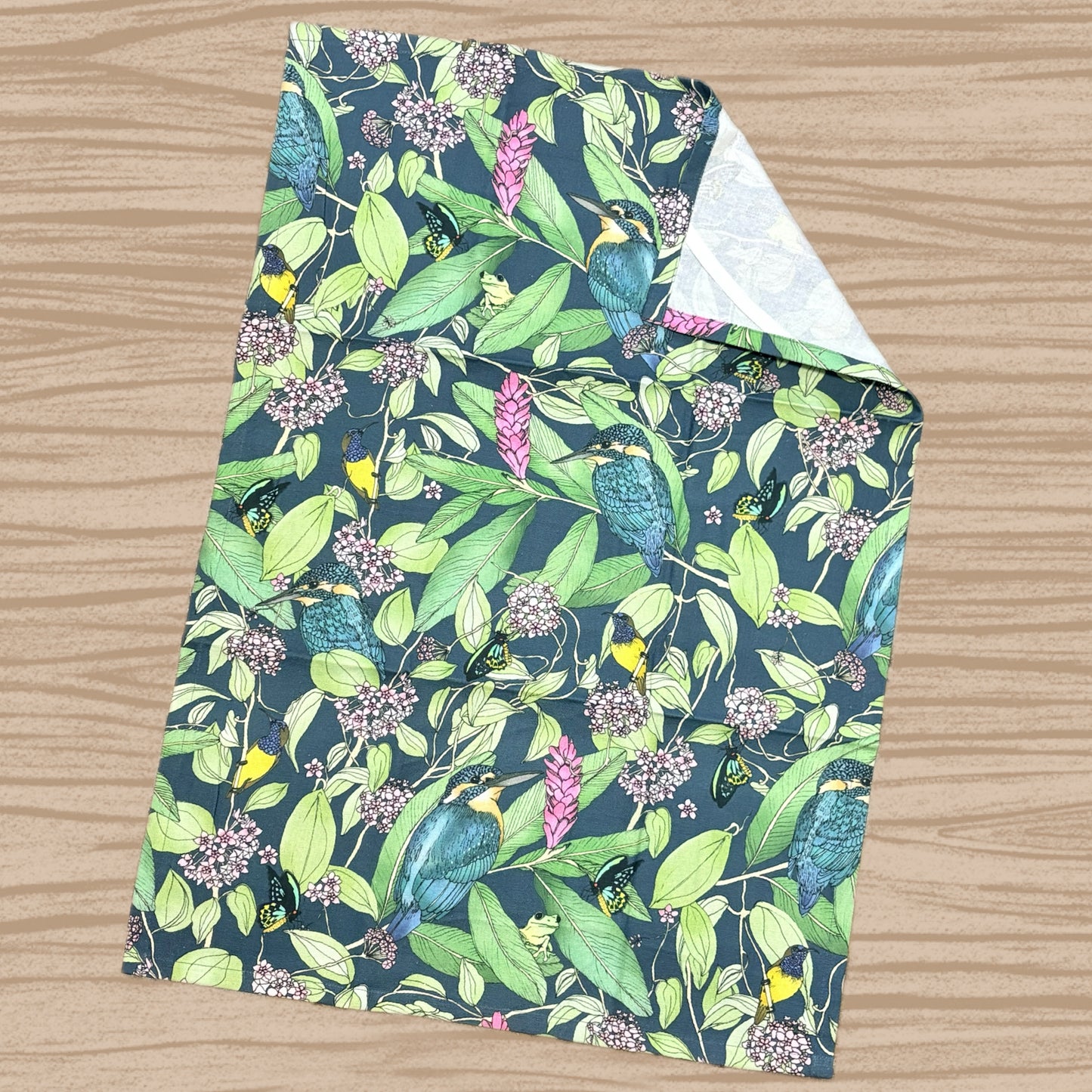 THE SCENIC ROUTE - "KINGFISHER"- Cotton Art Tea Towel