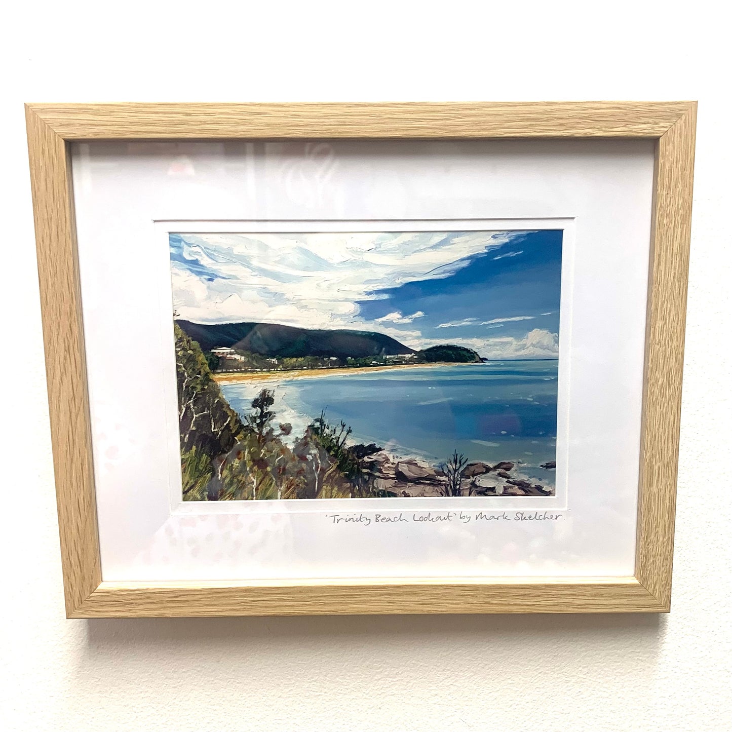 Mark Skelcher Artist - "Trinity Beach Lookout"- Framed Artist Print