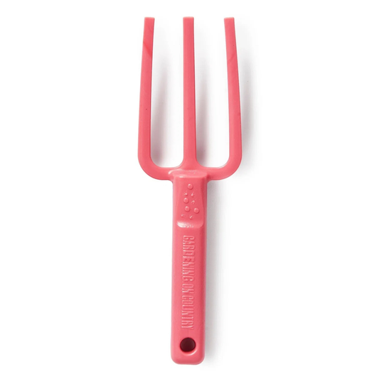 GARDENING ON COUNTRY - Chicky Kids Garden Fork Bumbungan Pink — Recycled Plastic, Australian Made