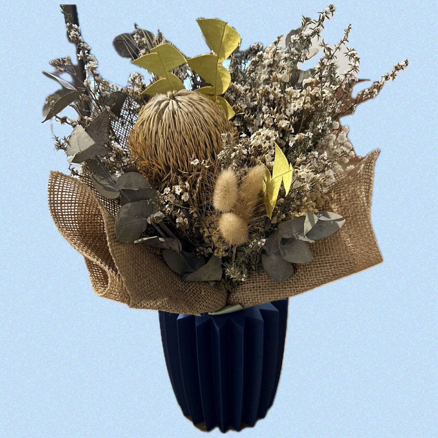 DWAYNSKI.3D - "Starburst" Short Vase Dark Blue