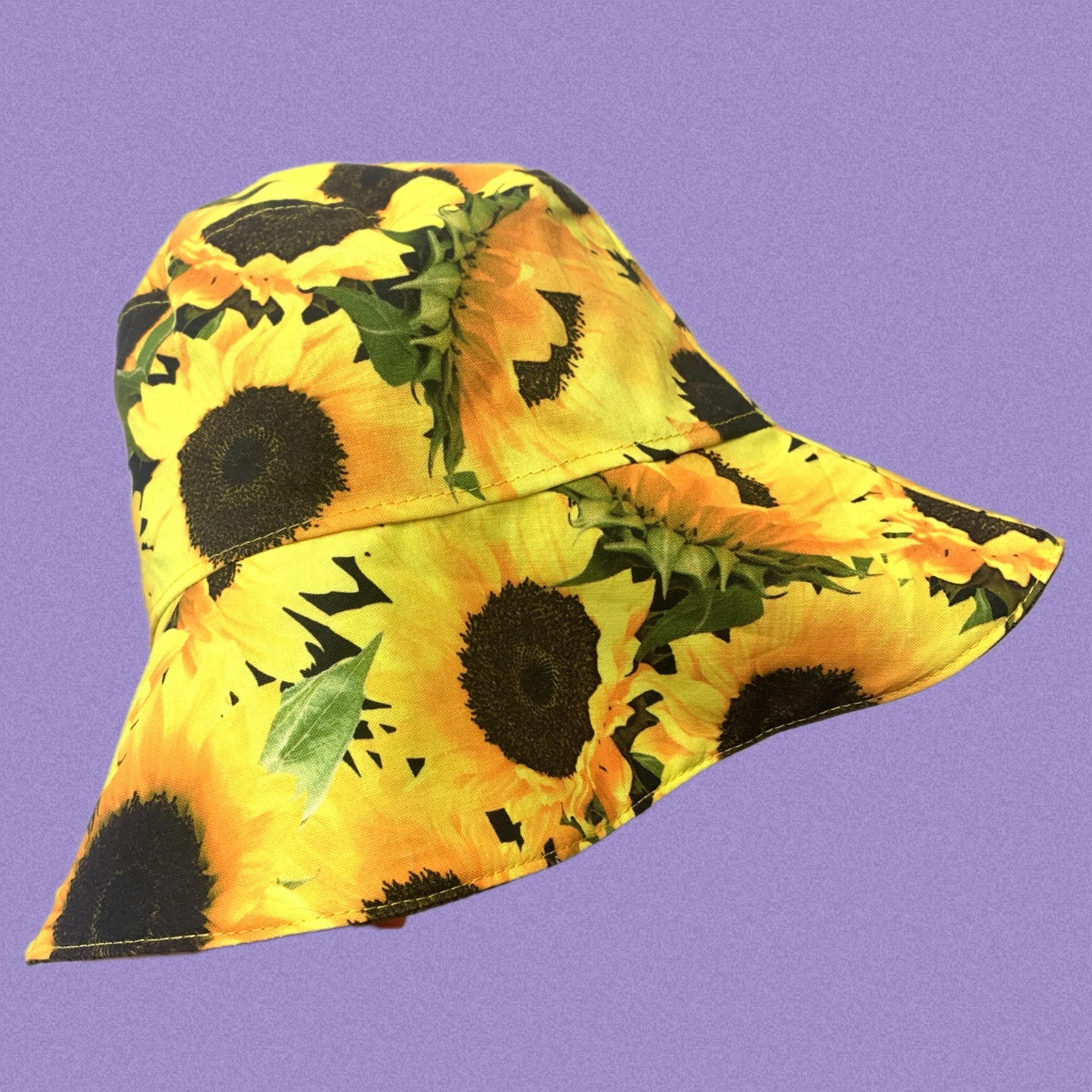 Teacups n Quilts- Sunflower Fabric Hat- Kids Size Large