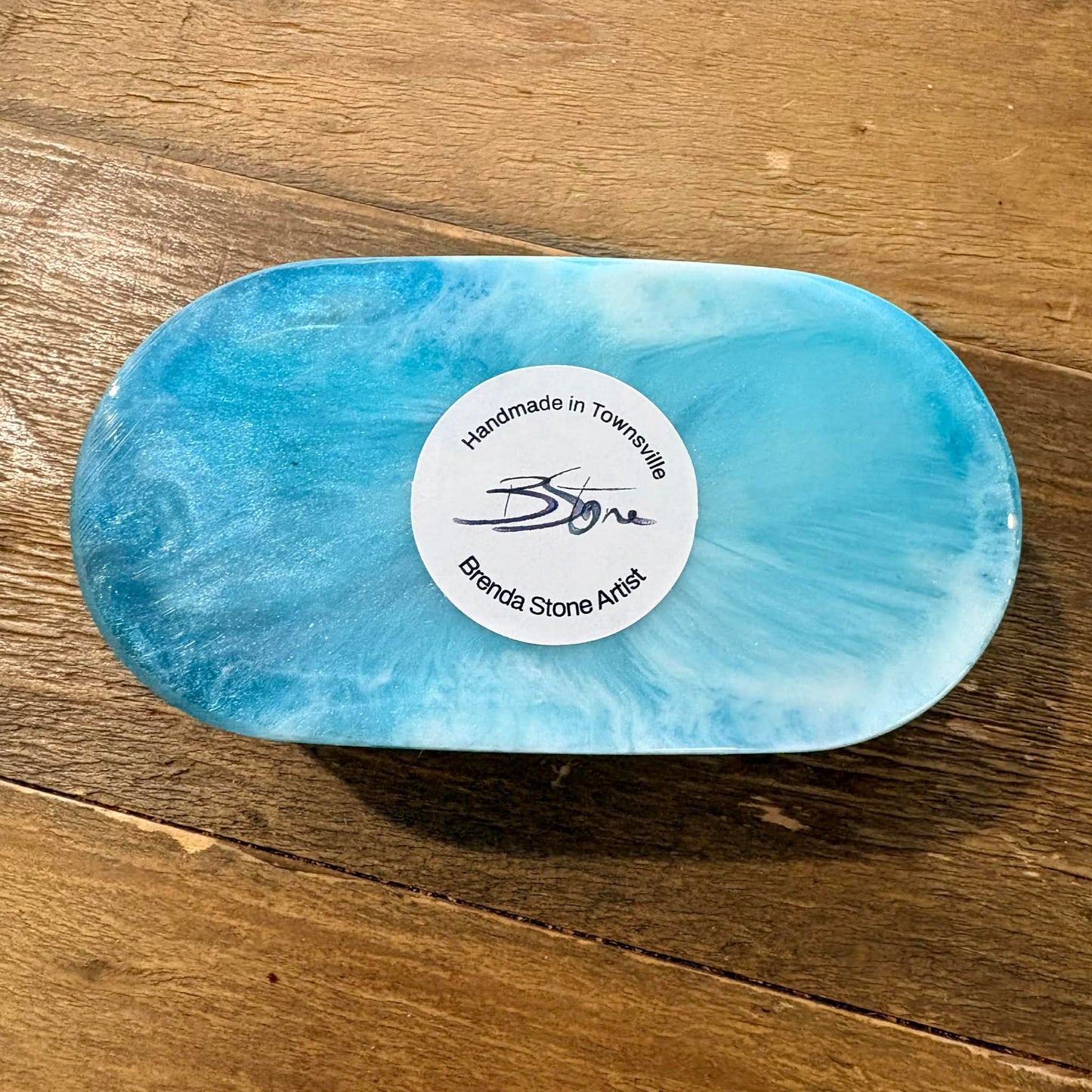 BRENDA STONE ART - Resin Oval Trinket Tray 2