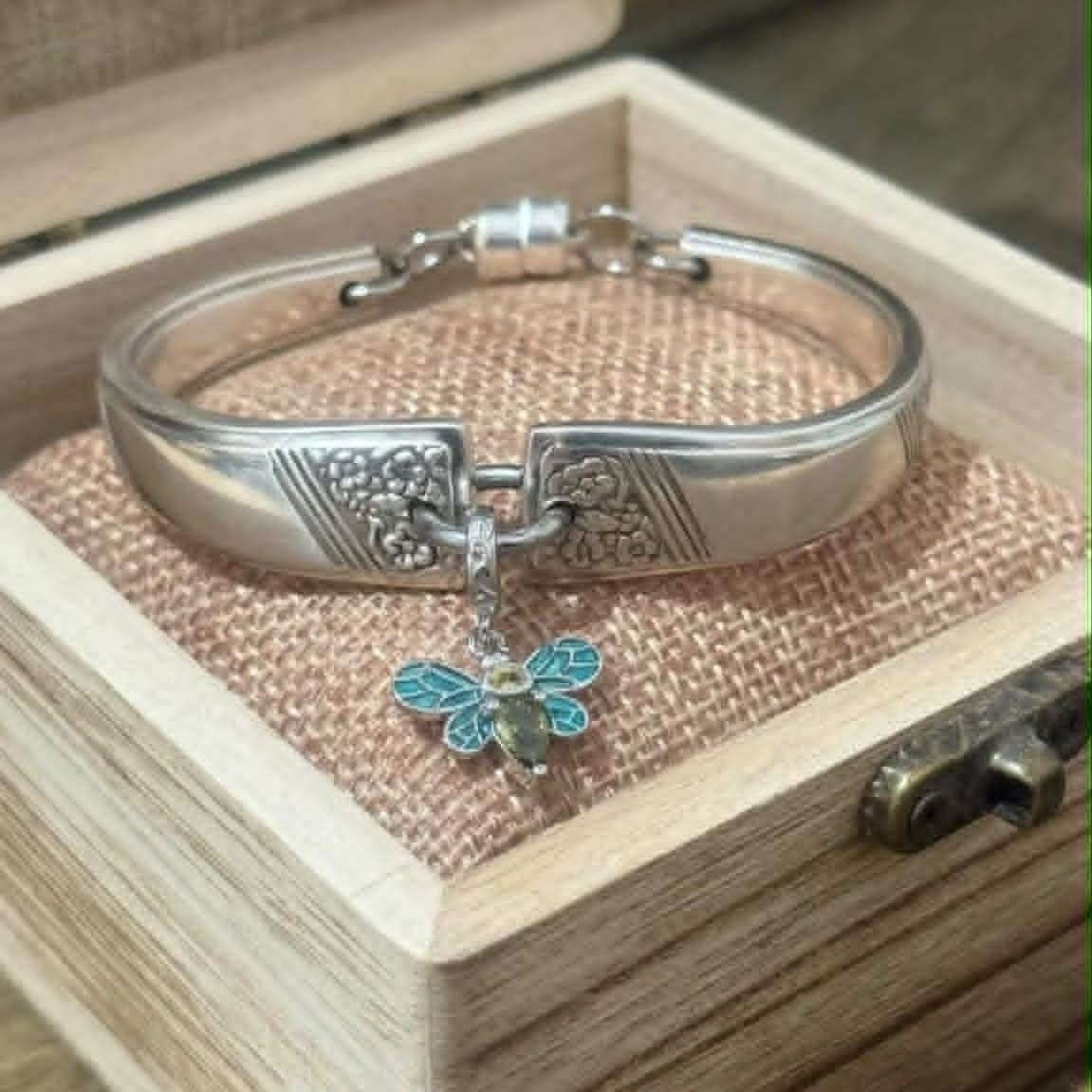MOLLY MADE- 'Margaret Rose' Silverware Handle Bracelet