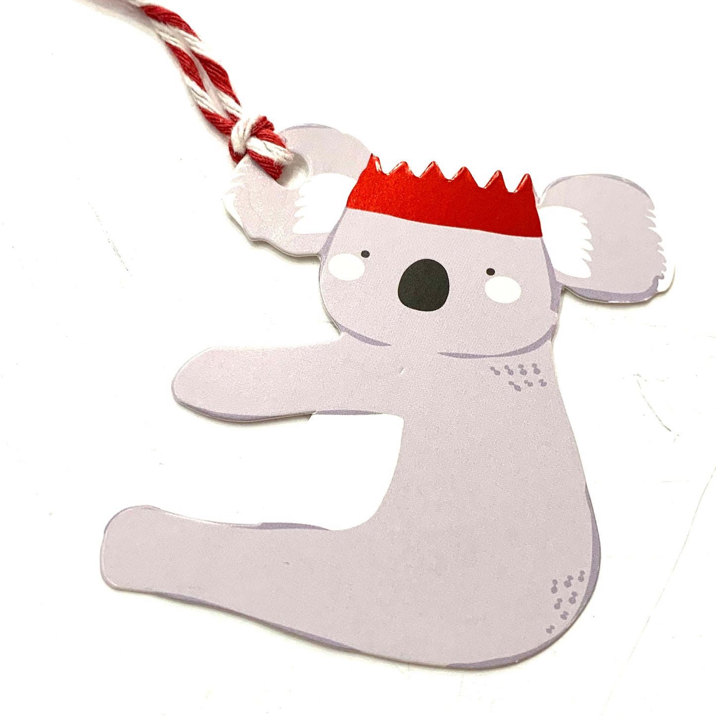 CANDLEBARK CREATIONS - "Koala Crown" Pack of 8 Gift Tags - CHRISTMAS TAGS