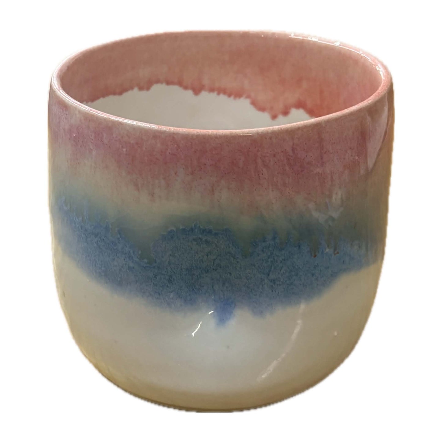 EARTH BY HAND- Hug Mugs- Pink & Blue Glaze