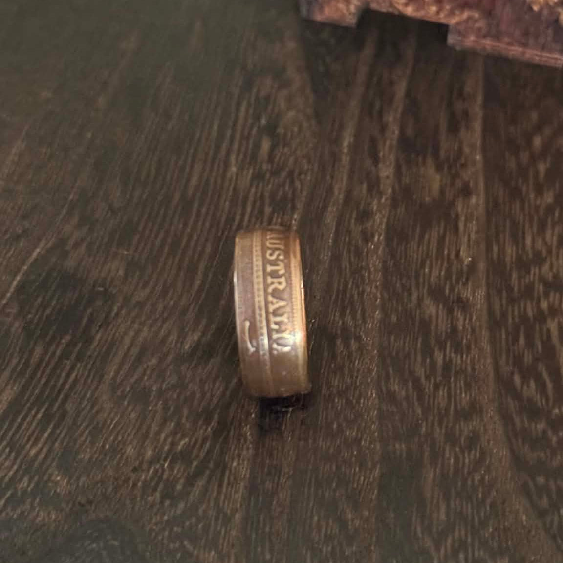 MOLLY MADE - 1919 Australian Half Penny Ring