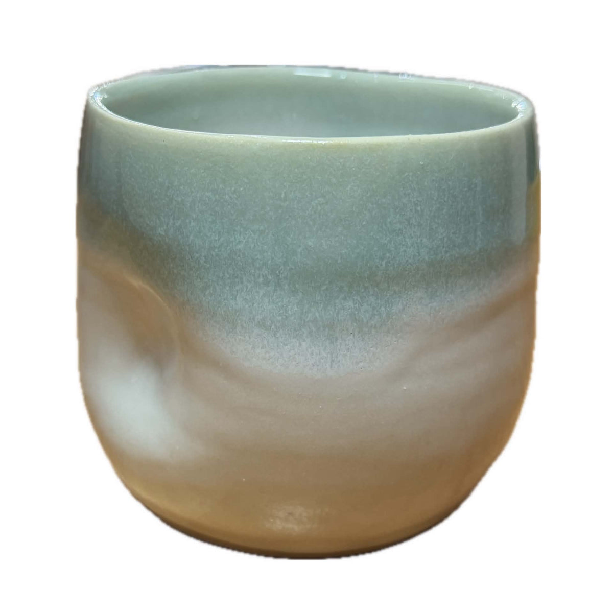 EARTH BY HAND- Hug Mugs- Seafoam Blue Glaze