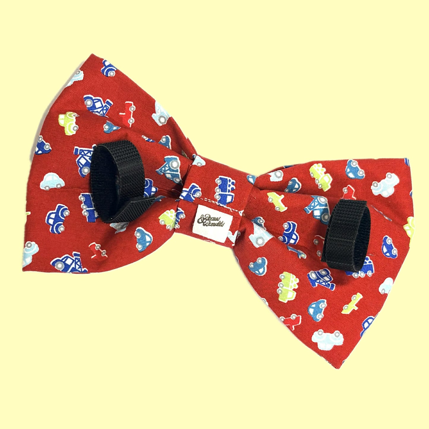 BEAUS AND BANDITS - DOGGY BOW TIE - BEEP BEEP - LARGE