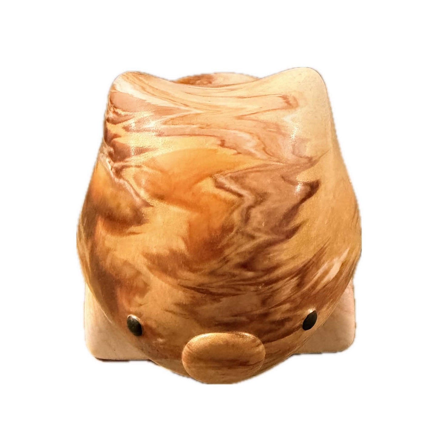 PETE CROMER - RESIN WOMBAT Natural #4 - Caramel Latte
