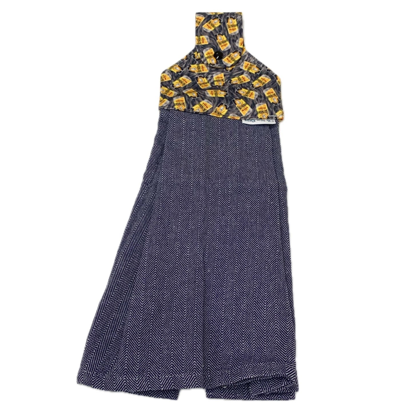 OH SEW ROSY: Hanging Towels- Bundy Rumbo Blue/Grey