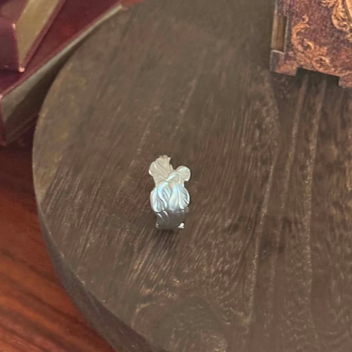 MOLLY MADE - 'Iris Flower' Spoon Band Ring