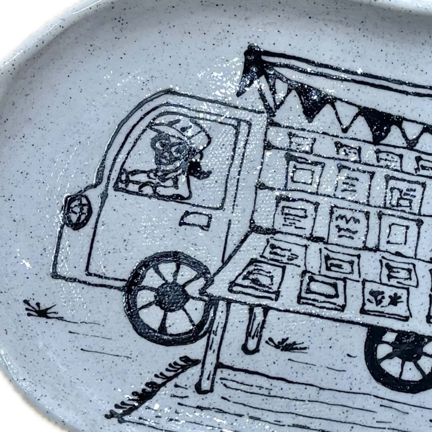 BELOVED POTTERY - Drawing Plate - Travelling Book Shop