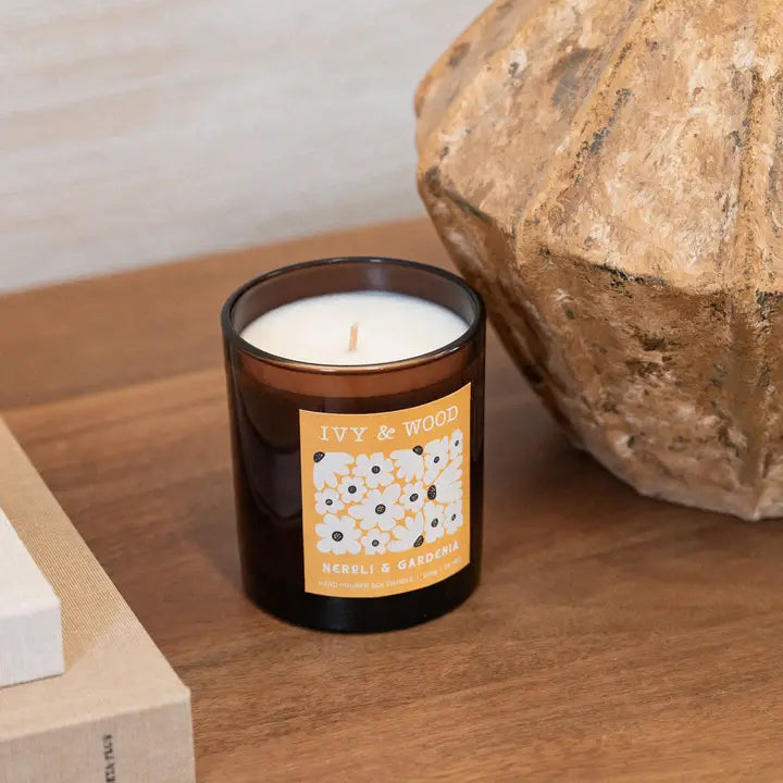 IVY & WOOD - Neroli & Gardenia Scented Candle- Flora Collection