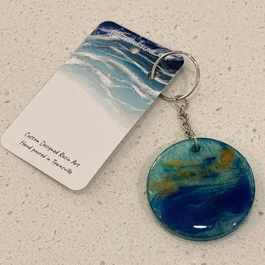BRENDA STONE ART - Resin Ocean Keyring 2