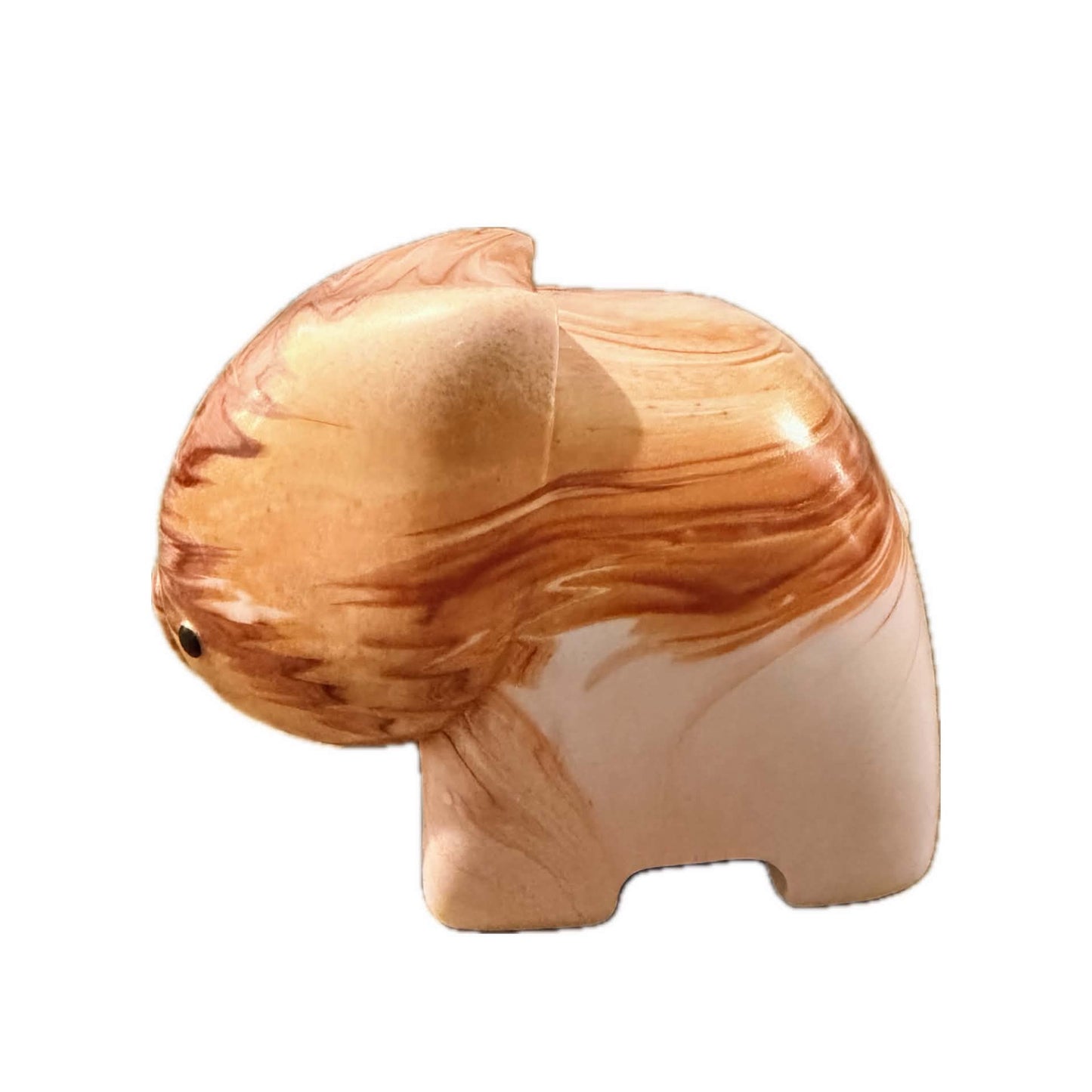 PETE CROMER - RESIN WOMBAT Natural #4 - Caramel Latte