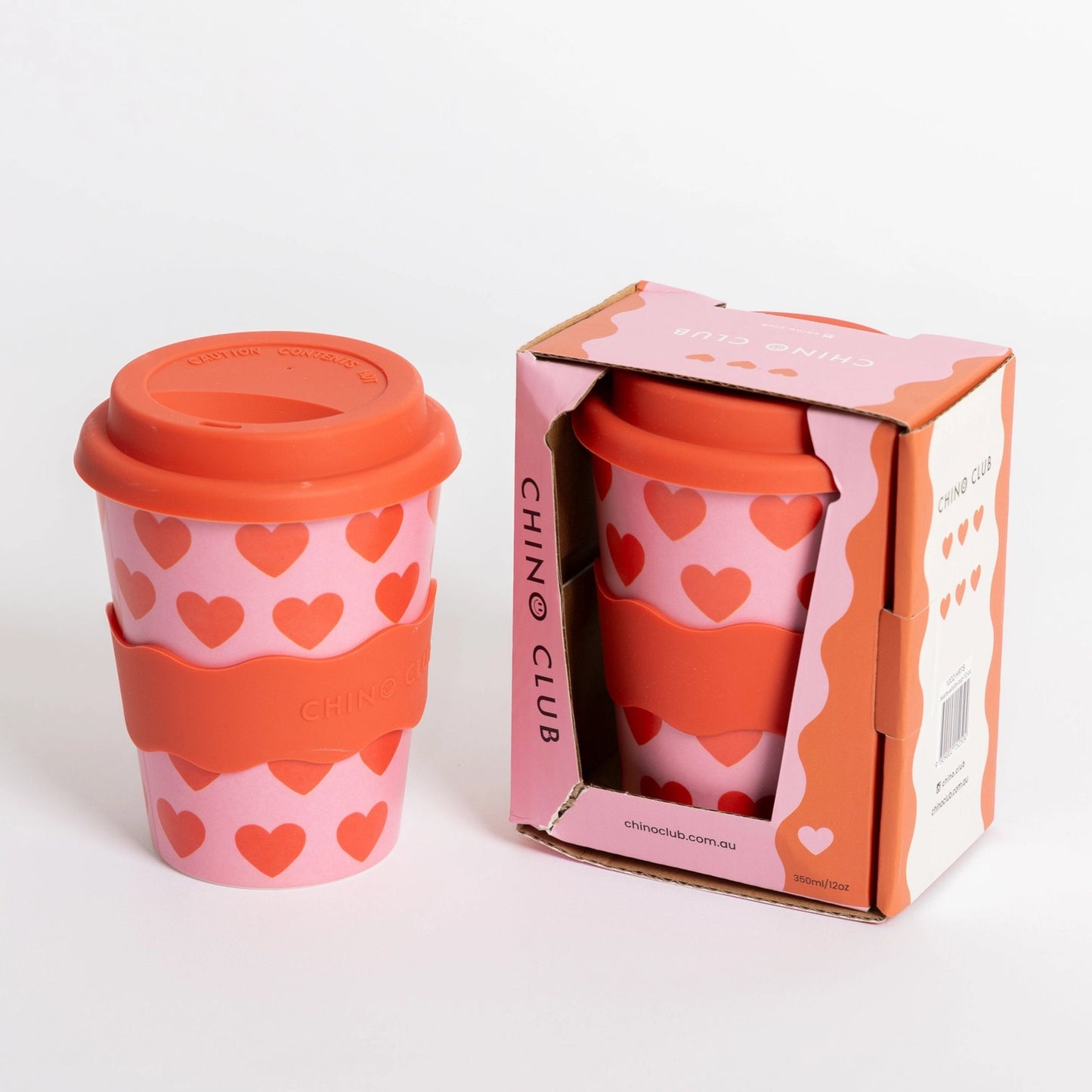 CHINO CLUB- Adult Reusable Cup 12 oz - Hearts