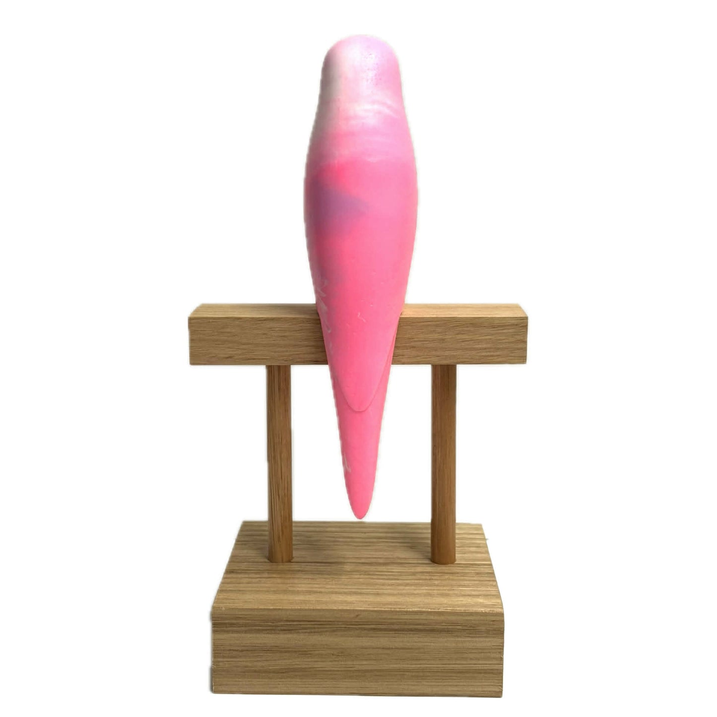 PETE CROMER - RESIN BUDGERIGAR #7 -  Pretty in Pink Swirl