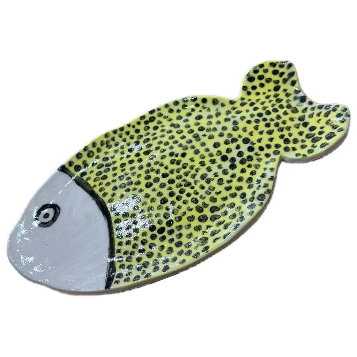 EARTH BY HAND- Hand Built Painted "Fish" Platter