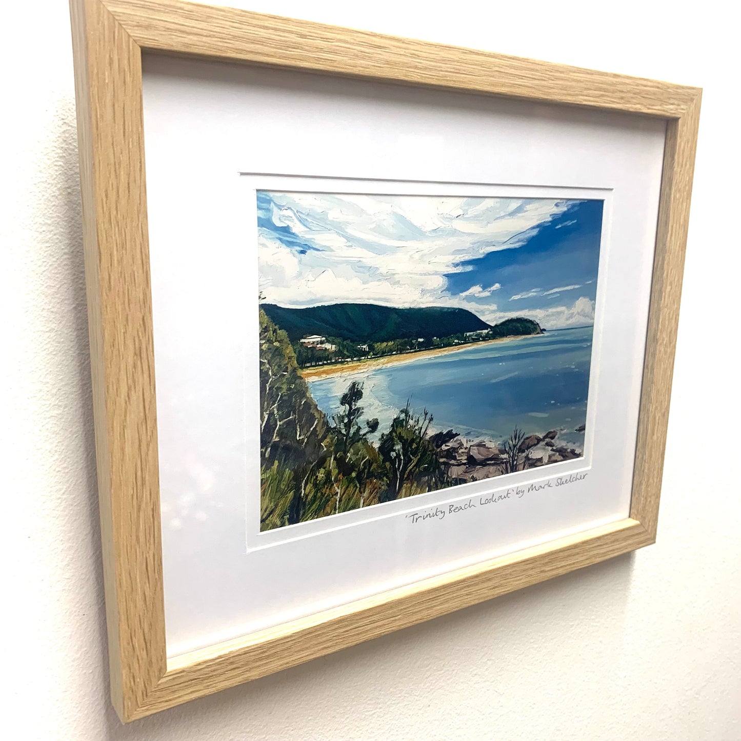 Mark Skelcher Artist - "Trinity Beach Lookout"- Framed Artist Print