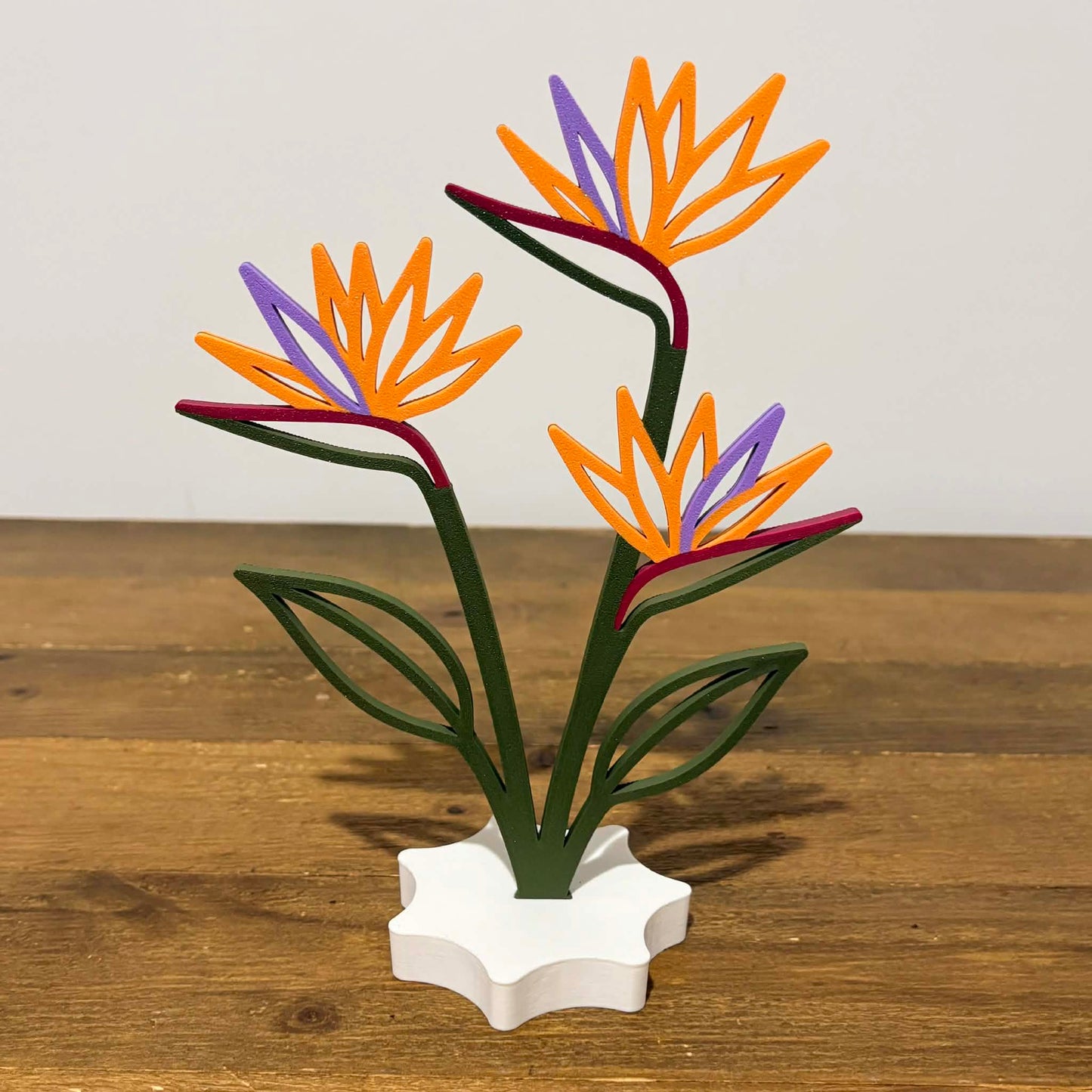 DWAYNSKI.3D - Bird of Paradise - Large Petal Print Vase