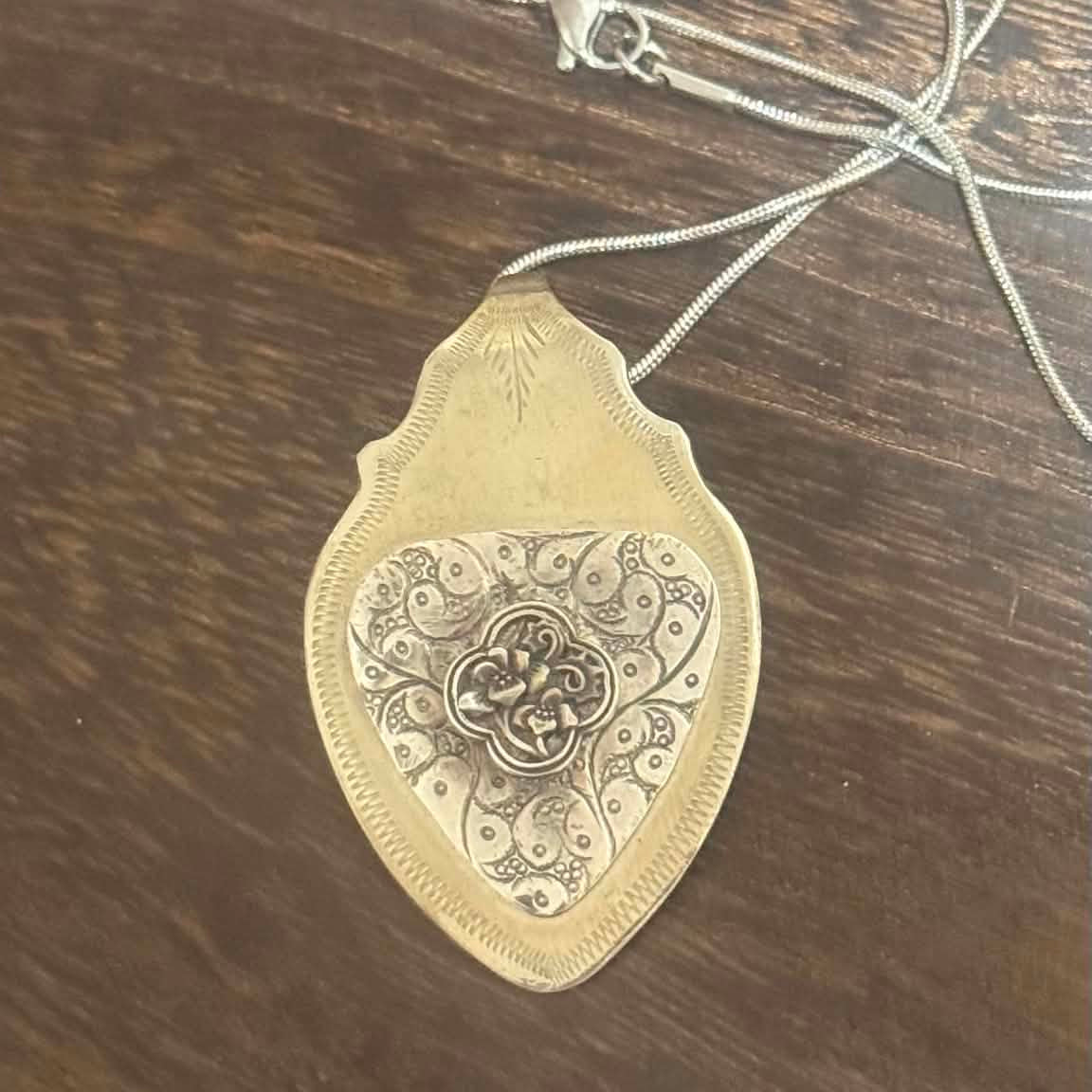 MOLLY MADE- Vintage Jam Spoon Bowl Pendant Necklace