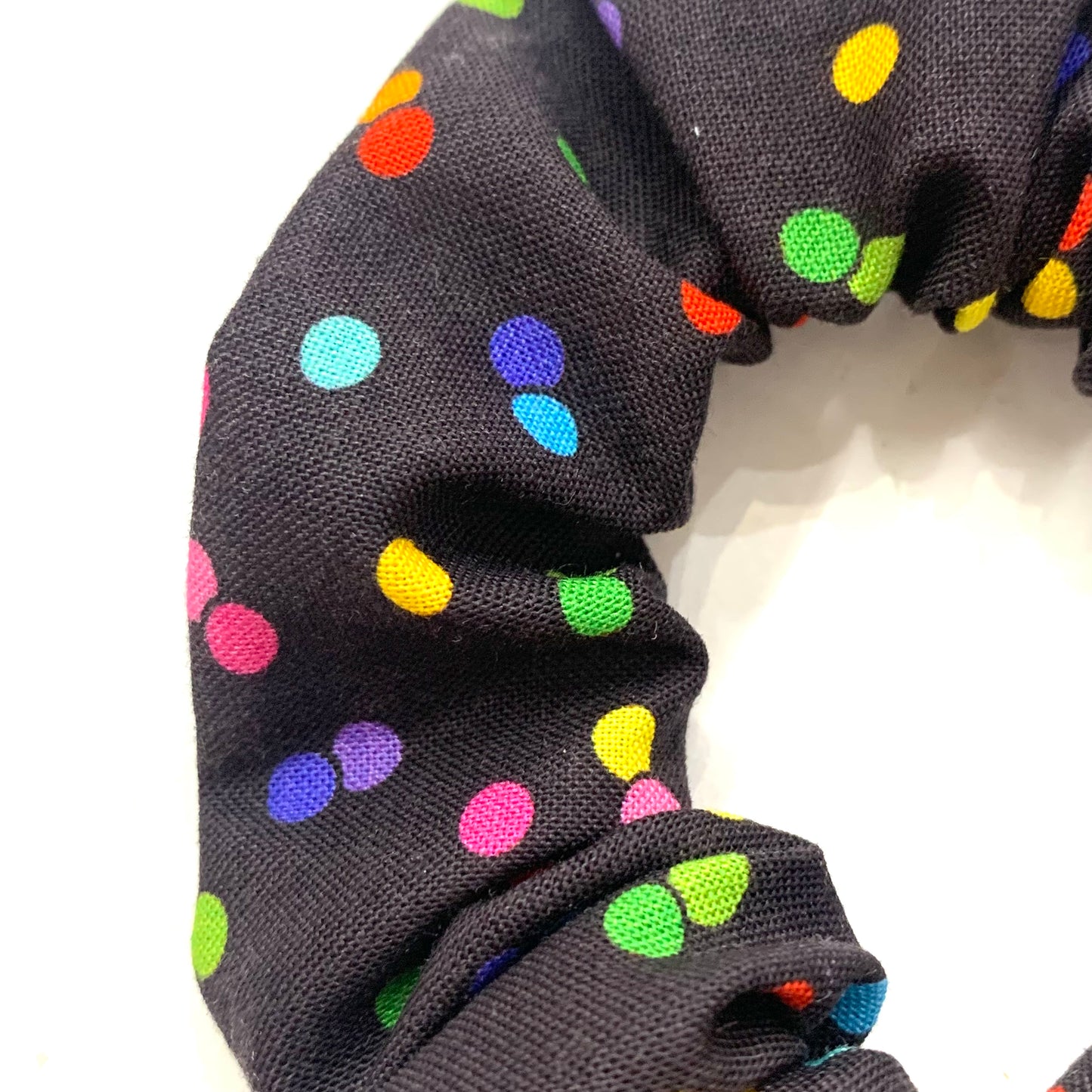 MUMMA WHOOPEE - "Black Confetti" REGULAR SCRUNCHIES