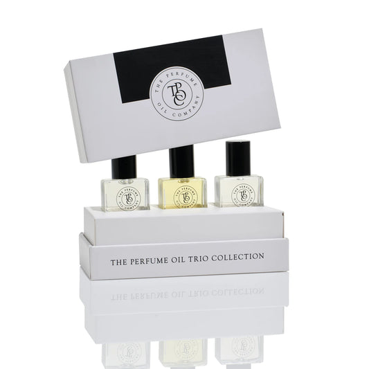 The Perfume Oil Company A WORLD OF FLOWERS Perfume Oil Trio Collection