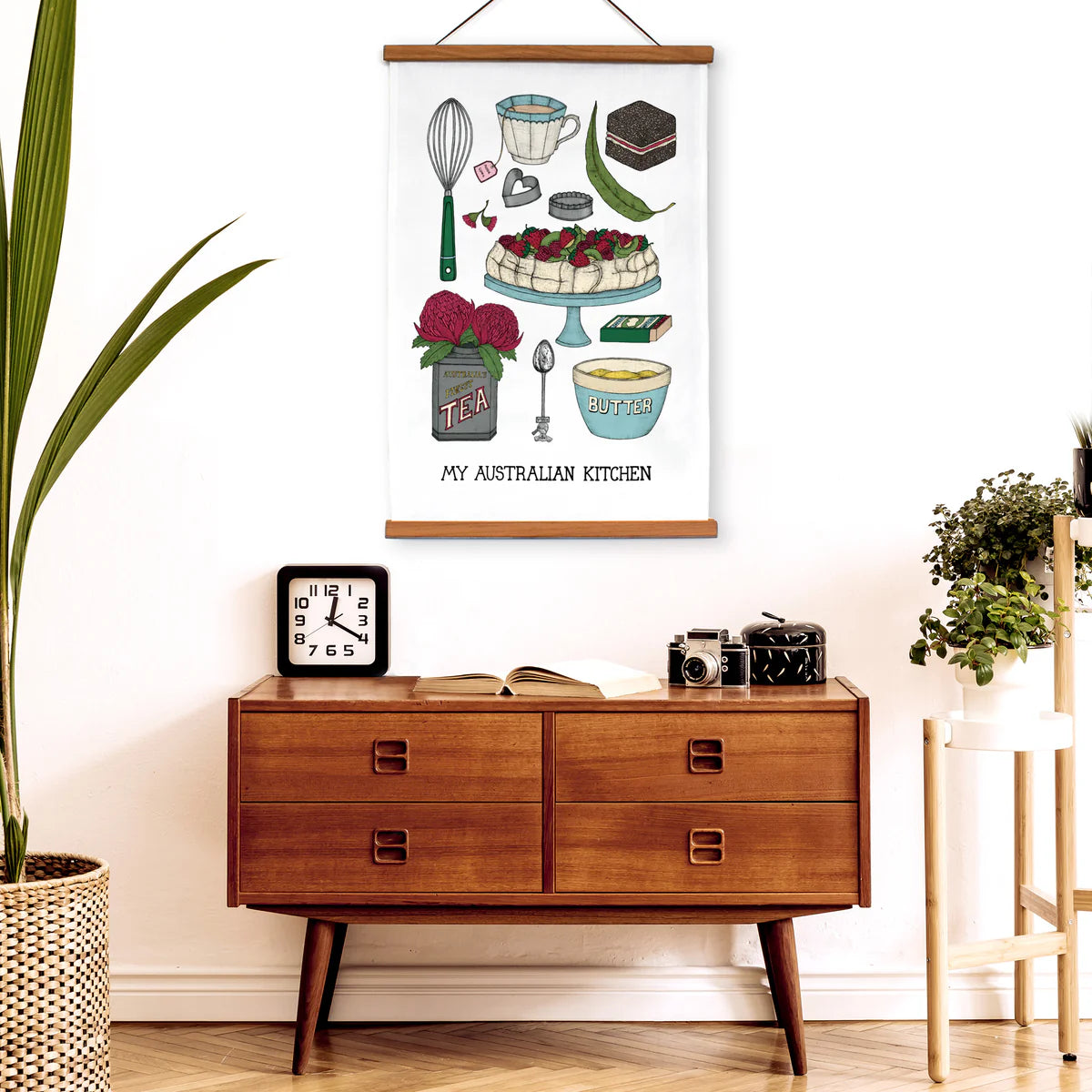 The Nonsense Maker- My Australian Kitchen- Artist Tea Towel