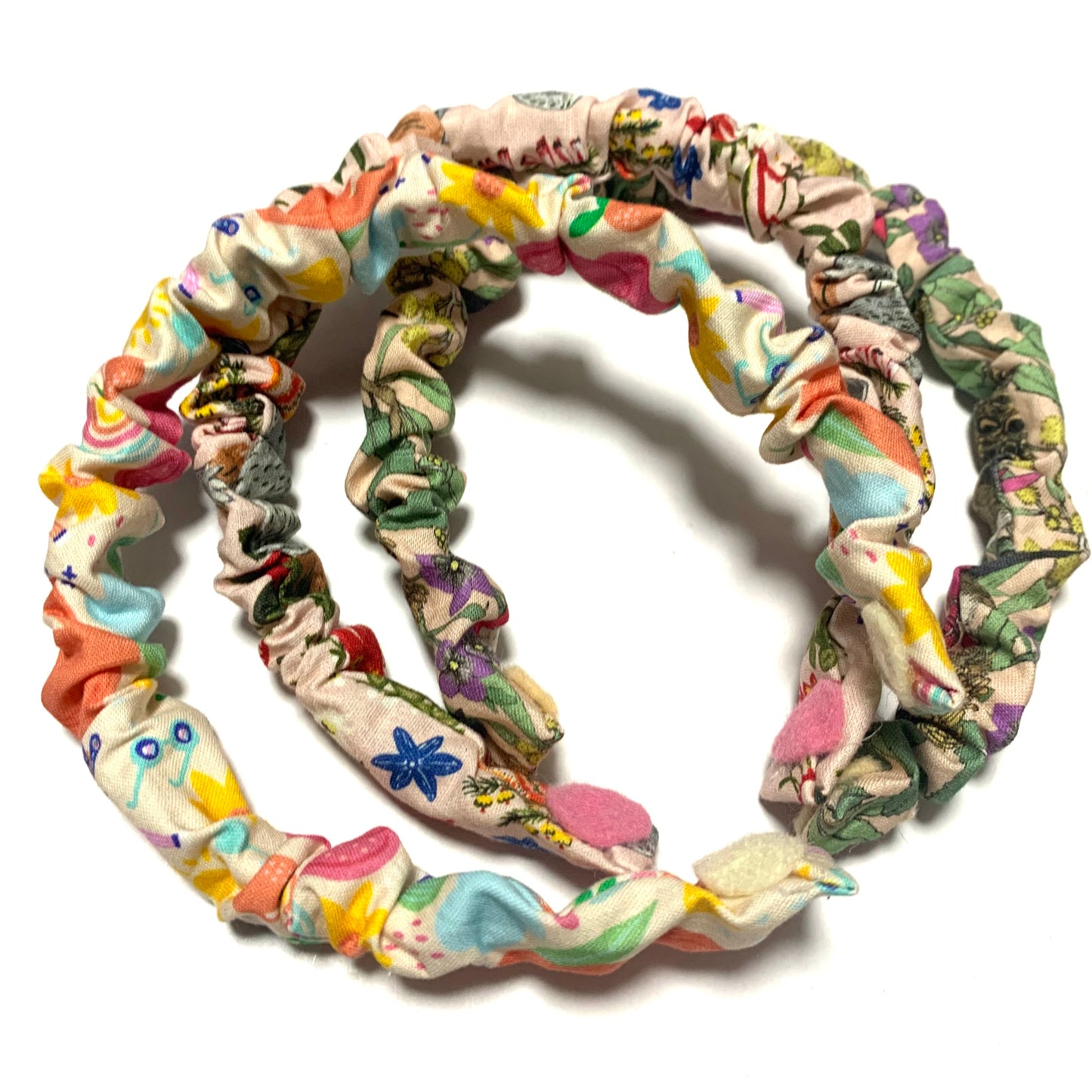 THIS BIRD HAS FLOWN -  "Blue Wren" - SMALL SCRUNCHIE HEADBANDS