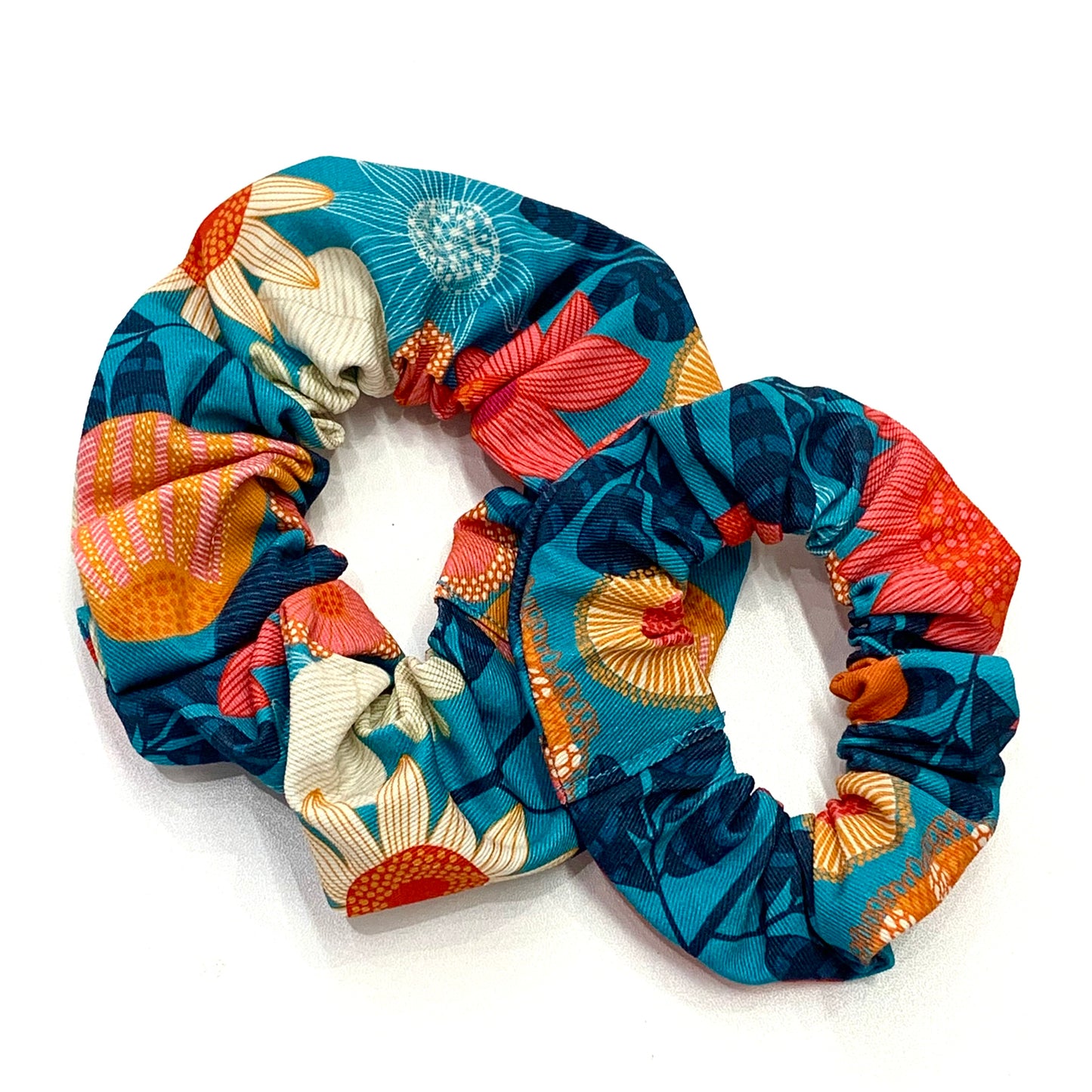 MUMMA WHOOPEE - JUMBO "Banksias & Grevillia" SCRUNCHIES