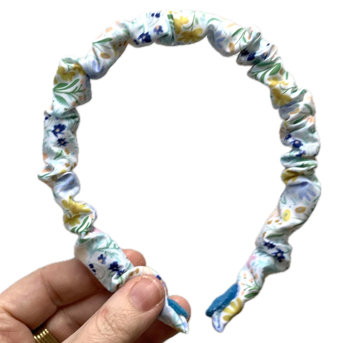 THIS BIRD HAS FLOWN -  Bunny Meadow- SMALL SCRUNCHIE HEADBANDS
