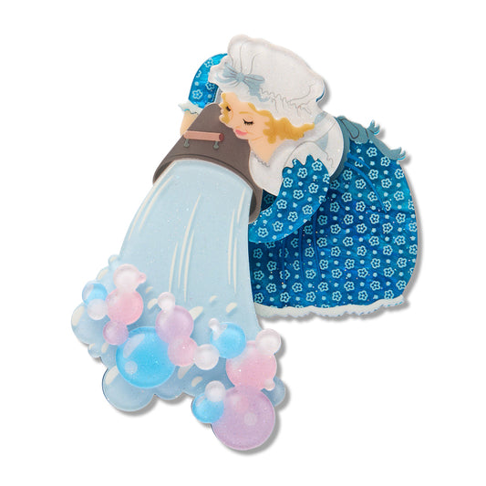 ERSTWILDER - "Dame Washalot" Brooch - Fleur Harris x Enid Blyton - THE MAGIC FARAWAY TREE