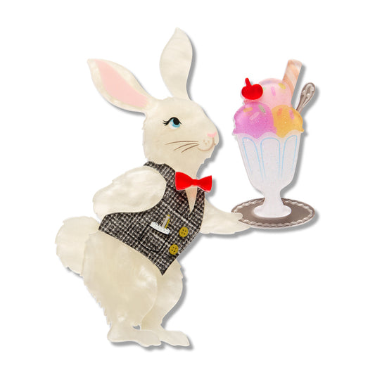 ERSTWILDER - "Rabbit Waiter" Brooch - Fleur Harris x Enid Blyton - THE MAGIC FARAWAY TREE