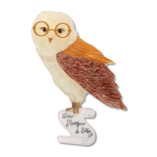 ERSTWILDER - " Barny Owl" Brooch - Fleur Harris x Enid Blyton - THE MAGIC FARAWAY TREE