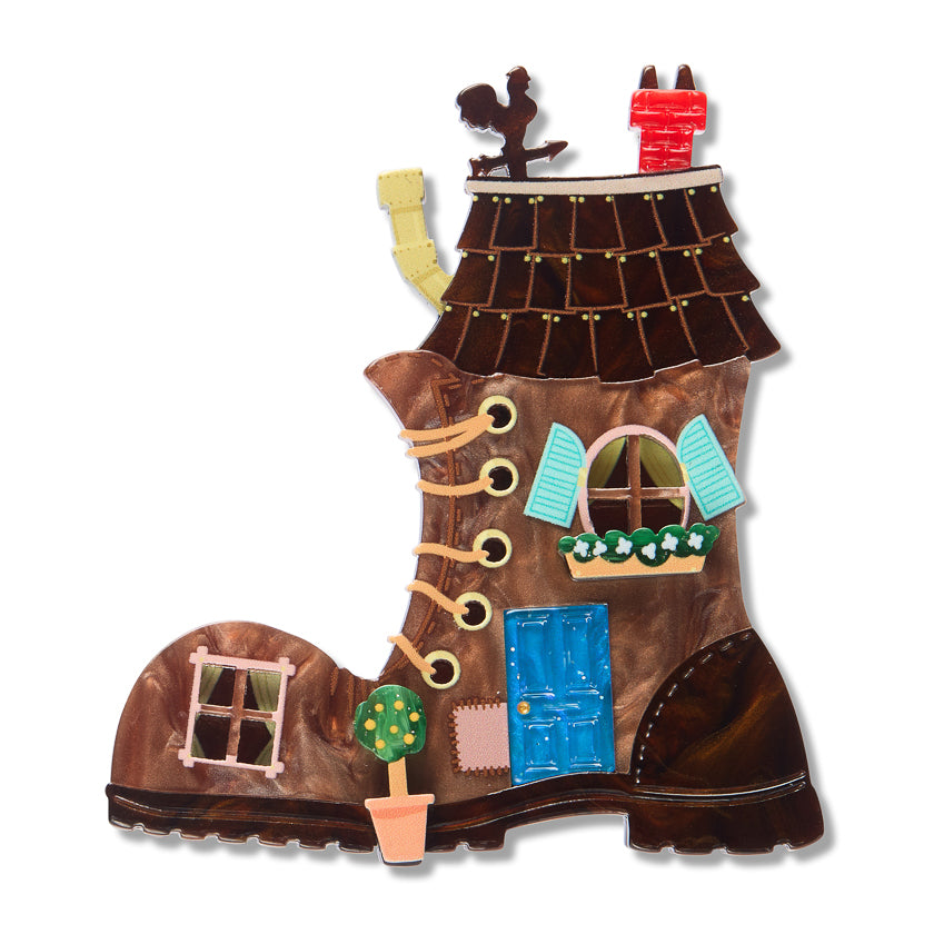 ERSTWILDER - "Shoe House" Brooch - Fleur Harris x Enid Blyton - THE MAGIC FARAWAY TREE