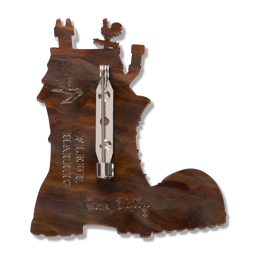 ERSTWILDER - "Shoe House" Brooch - Fleur Harris x Enid Blyton - THE MAGIC FARAWAY TREE