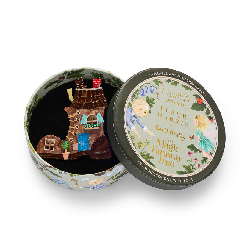 ERSTWILDER - "Shoe House" Brooch - Fleur Harris x Enid Blyton - THE MAGIC FARAWAY TREE